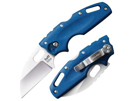 Cold Steel Tuff Lite Folder Plane Edge Knife Sheepsfoot, Blue - CS-20LTB