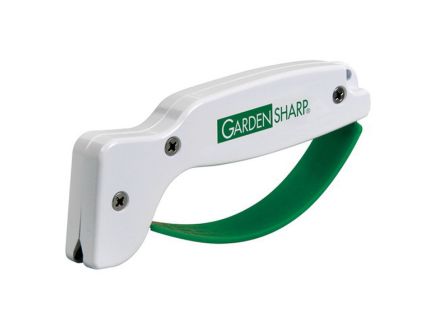 AccuSharp GardenSharp Diamond Honed Tungsten Carbide Tool Sharpener, Green/White - 006C