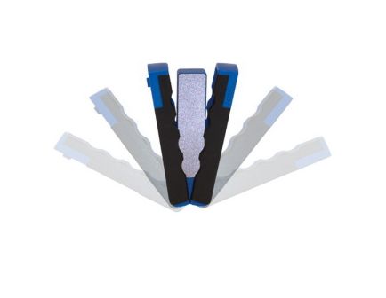 AccuSharp Paddle Rubber Diamond Folding Sharpener 0.50" THK, Black/Blue - 051C