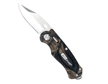 AccuSharp Camo Sport Folding Knife Perfect for Stealthy Wilderness Excursions - 704C