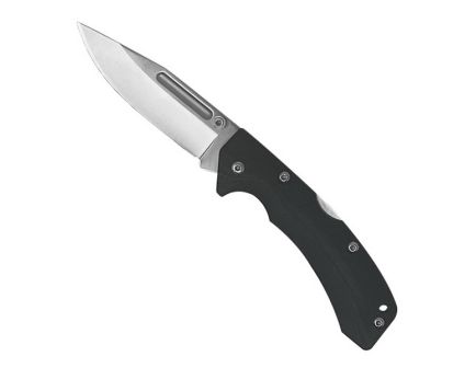 AccuSharp Lockback Folding Knife Clip Point, Black - 711C