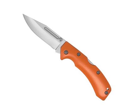 AccuSharp Lockback Folding Knife Clip Point, Orange - 712C