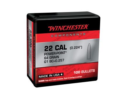 Winchester Ammunition .223 Remington 64 gr Reloading Bullets  PP 100rds - WB223PP64X