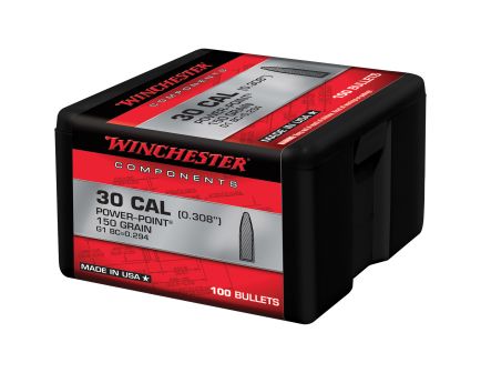 Winchester Ammunition .30 Cal 150 gr Reloading Bullets  PP 100rds - WB30PP150X