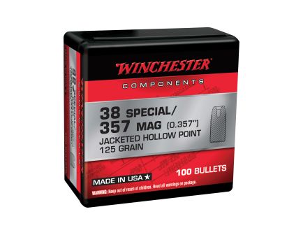 Winchester Ammunition .38 Special 125 gr Reloading Bullets  HP 100rds - WB38HP125X