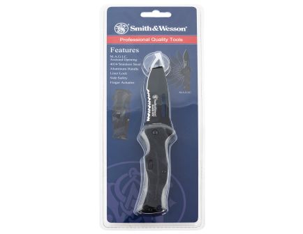 Smith & Wesson Black Ops Folding Knife Drop Point, Black - SWBLOP2BSCP
