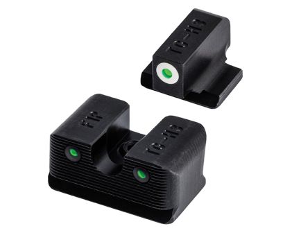 TruGlo Tritium Pro Sight Front/Rear, Green/White/Green - TGTG231F2W