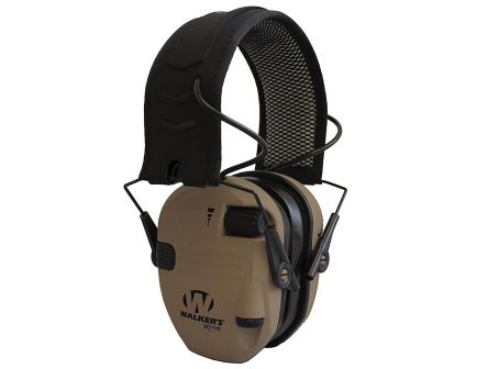 Walker Razor X-TRM Digital Polymer Earmuff Adult/21 dB, Battle Brown/Black - GWP-XRSEM-BB