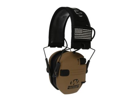 Walker Razor Patriot Polymer Earmuff Adult/23 dB, Battle Brown/Black - GWP-RSEMPAT-BB