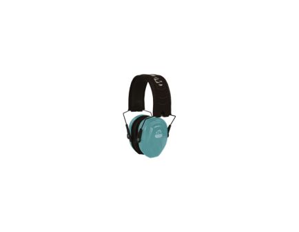 Walker Razor Compact Polymer Passive Earmuff - Women/25 dB Choice, Black/Teal - GWP-CRPAS-TL