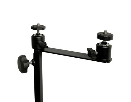 Muddy Steel Dual Camera Ground Mount 4" W x 19" H x 4" D - Sturdy Support in Black - MUD-MTCA-TCS03