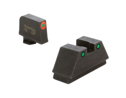 AmeriGlo Sight Set Front/Rear, Green/Orange/Green - GL-452