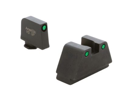 AmeriGlo Sight Set Front/Rear, Green/Green/Black - GL-814