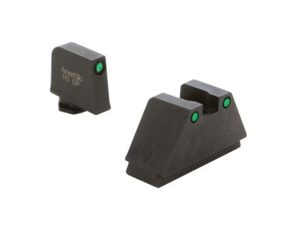 AmeriGlo Sight Set Front/Rear, Green/Black - GL-815