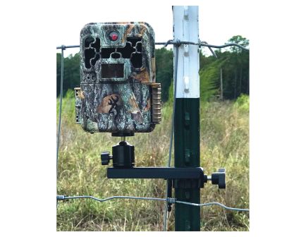Browning Trail Camera Steel Camera T-Post Mount - Black Powder Coated for Secure Attachment - CTM