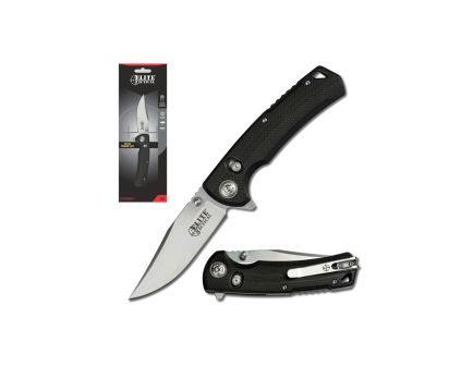 Elite Tactical Chaser Folding Knife With D.L.M Clip Point, Black - ET-FDR006CS