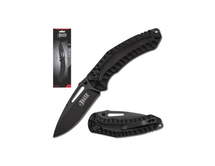 Elite Tactical Pyrodex Folding Knife Rapid Lock Drop Point Blade in Bold Black - ET-FDR008BKCS