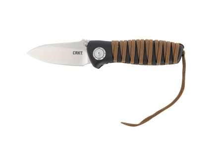 CRKT Parascale Folding Knife Drop Point, Black/Brown - 6235