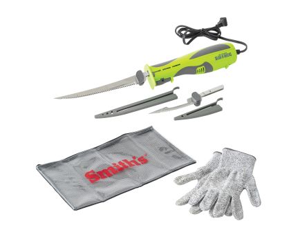 Smiths Products Mr. Crappie, Slab-O-Matic Electric Fillet Knife, Gray/Green - 51207