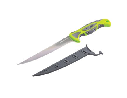 Smiths Products Mr. Crappie, Slab Sticker Fillet Fixed Knife, Gray/Green - 51209