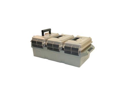 MTM Case Gard .50 Cal Polypropylene Ammo Crate, Army Green/Dark Earth - AC3C