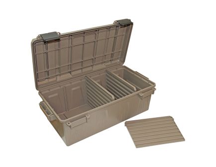 MTM Case Gard Polypropylene Ammo Crate, Dark Earth - ACDC30