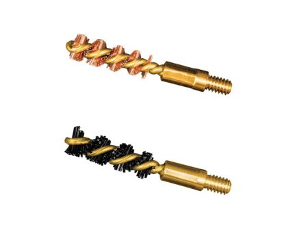 Otis .17 HMR/.177 Cal Bronze/Nylon 2-Pack Bore Brush #5-40 - High-Quality Bore Brushes - FG317NB