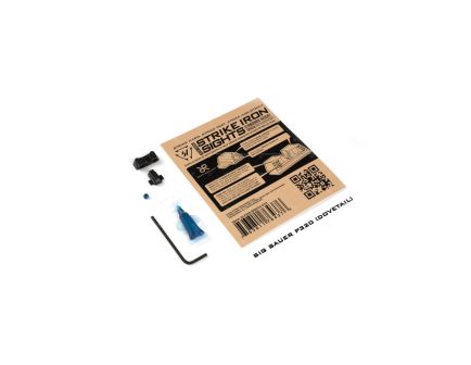 Strike Industries Iron Sight Front/Rear, Black - SI-P320-SIGHTS-STN