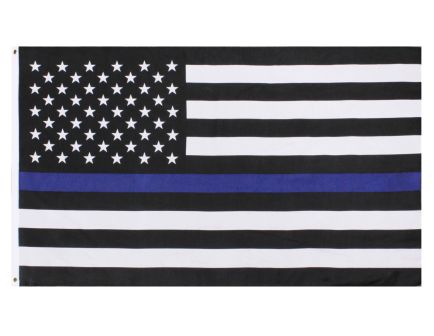 Rothco Thin Blue Line U.S. Flag - 2 X 3