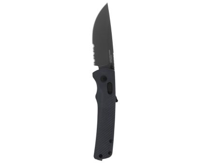 SOG Knives Flash AT Serrated Straight Folding Knife, Urban Gray - SOG11-18-06-41