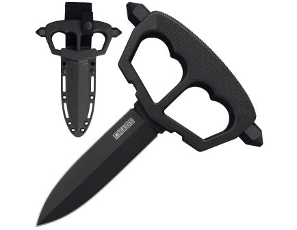Cold Steel Chaos Push Fixed Knife Versatile and Powerful in Sleek Black - CS-80NT3