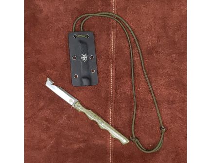 Templar Knife Neck Fixed Olive Drab Tanto - Camo-Inspired Compact Precision - N-TKG-32-2