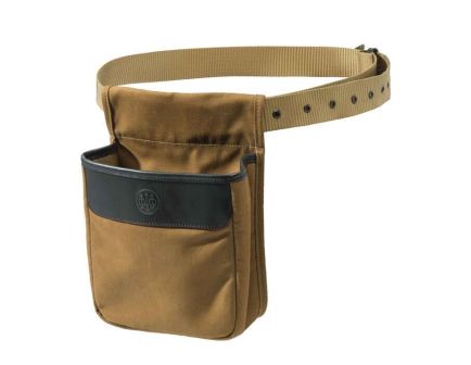 Beretta Waxwear Cotton/Leather Shell Pouch, Spice Brown - BS961020610832