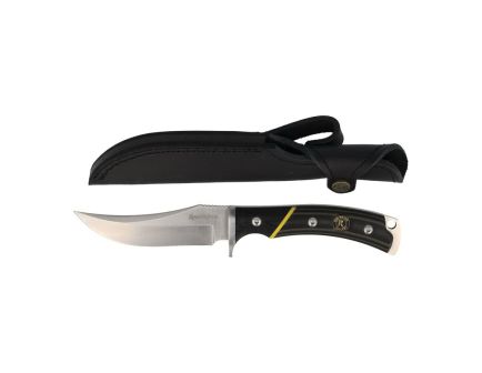 Remington Hunter Fixed Blade Knife Trailing Point, Black/Multi-Color Green - 15633