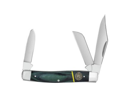 Remington Hunter Stockman Multi-blade Folding Knife, Black/Multi-Color Green - 15634