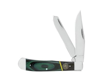 Remington Hunter Trapper Folding Knife, Black/Multi-Color Green - 15636