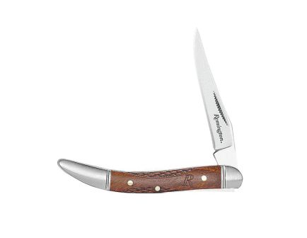 Remington Woodland Toothpick Folding Knife, Brown for Everyday Carry Elegance - 15659