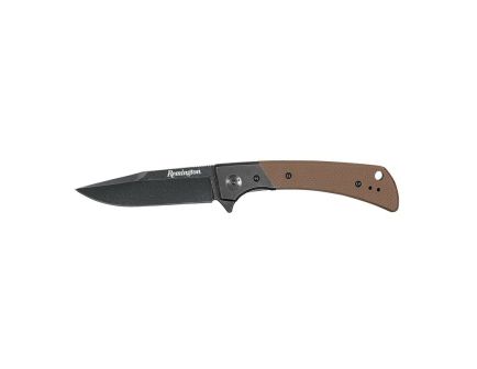 Remington EDC Folding Knife Drop Point, Brown - 15668