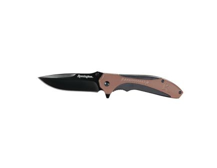 Remington Sportsman Folding Knife, Black/Tan - 15669