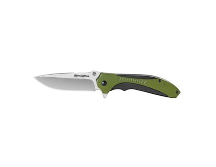 Remington Sportsman Folding Knife, Black, OD Green, and Versatile for Everyday Use - 15672