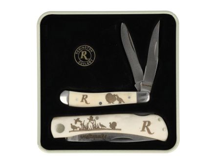 Remington Turkey Tin Collector Gift Set Knife Set, White Set for Collectible Enthusiasts - 15687
