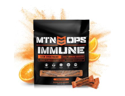 Boost Your Immune System with MTN OPS Citrus Orange Immune Stick Pack - 2125340230