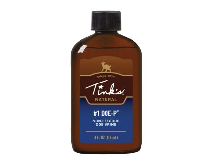 Tink's 1 Doe-P Deer Lure Calming, 4 oz Plastic Bottle