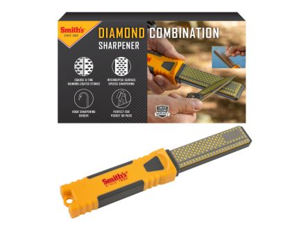 Smith's Diamond Combination Knife Sharpener, Yellow - DCS4