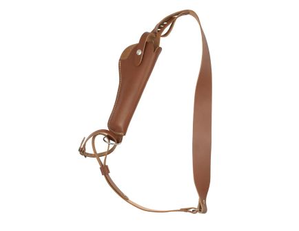 Hunter Company Sportsman Bandolero Leather Shoulder Holster Right 4, Chestnut Tan - 068-300-4