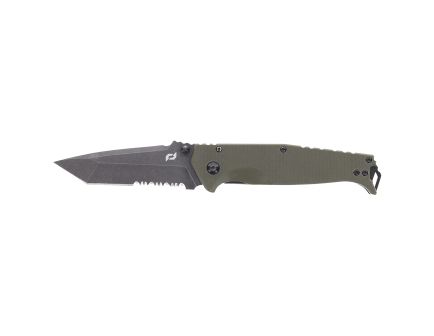 Schrade Melee Assisted Folding Knife Tanto, OD Green - 1159324