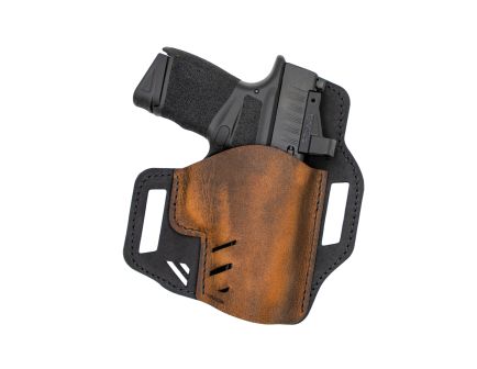 Versacarry Rough Rider Beretta 84F Leather OWB Holster Right 03, Black/Brown - RR1103