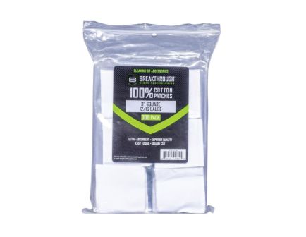 Breakthrough Clean 100% Cotton Square Patches 3" x 3" - Extra Large Cleaning Patches - BT-CP-S-3-300