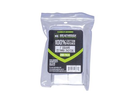 Breakthrough Clean 100% Cotton Square Patches 1" x 1", White - BT-CP-S-1-200