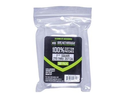 Breakthrough Clean 100% Cotton Square Patches 1.75" x 1.75", White - BT-CP-S-1-3/4-50
